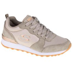 Buty sportowe Sneakersy damskie, OG 85 - Gold'n Gurl. Brązowe obuwie sportowe damskie Skechers, bez wzorów, z materiału, bez zapięcia, trekkingowe. Za 279.99 zł.