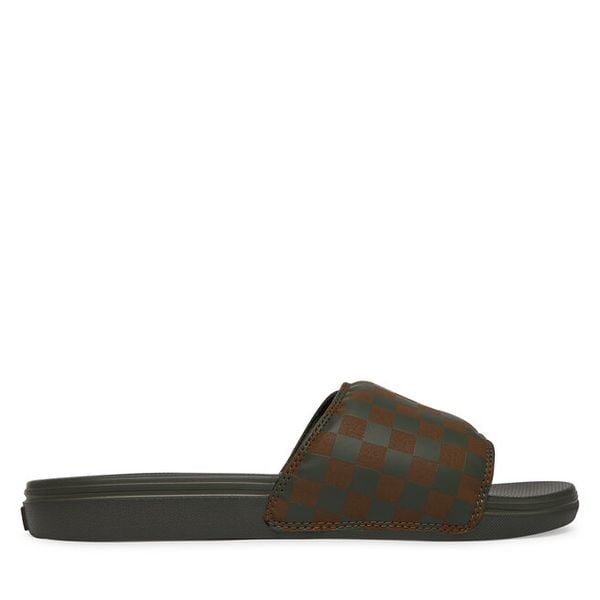 Klapki Vans. Brązowe klapki męskie Vans, bez wzorów, bez zapięcia. Za 169.99 zł.
