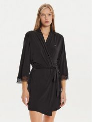 Tommy Hilfiger Szlafrok UW0UW05563 Czarny. Czarne szlafroki damskie Tommy Hilfiger, m, bez wzorów, bez ramiączek, bez kaptura. Za 219.99 zł.