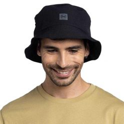 Czapka Z Daszkiem Z Logo Adventure. Czarne czapki damskie Buff, bez wzorów, z elastanu. Za 228.99 zł.