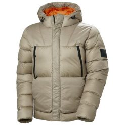 Kurtka puchowa Helly Hansen W22 Arc. Szare kurtki sportowe damskie Helly Hansen, na zimę, bez wzorów, z puchu, bez ramiączek, bez kaptura, narciarskie. W wyprzedaży za 1,913.00 zł.