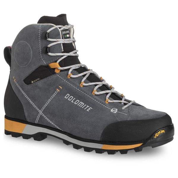 Buty trekkingowe męskie Dolomite Cinquantaquattro Hike Evo GTX. Szare buty zimowe męskie Dolomite, bez wzorów, bez obcasa, bez zapięcia. W wyprzedaży za 500.00 zł.