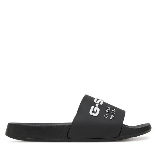 Klapki G-Star Raw. Czarne klapki damskie G-Star Raw, bez wzorów, retro, bez obcasa, bez zapięcia. Za 149.99 zł.