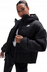 KURTKA DAMSKA NIKE PUCHOWA ZIMOWA NIKE THERMA-FIT KAPTUR CZARNA r. XL. Czarne kurtki sportowe damskie Nike, na zimę, xl, bez wzorów, z puchu, bez ramiączek, bez kaptura. Za 439.00 zł.