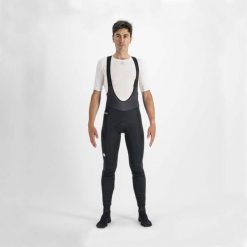 Spodnie rowerowe męskie Sportful Infinium Bibtight. Czarne spodnie sportowe męskie SPORTFUL, l, bez wzorów, rowerowe. Za 657.35 zł.