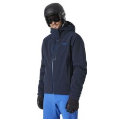 Kurtka narciarska Helly Hansen Alpha Lifalfolt. Niebieskie kurtki sportowe męskie Helly Hansen, na zimę, m, bez wzorów, bez kaptura, narciarskie. W wyprzedaży za 2,043.50 zł.
