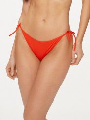 Tommy Hilfiger Dół od bikini UW0UW05096 Czerwony. Czerwone bikini Tommy Hilfiger, bez wzorów, z syntetyku. Za 119.99 zł.