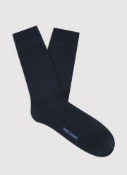 PAKO LORENTE - Gładkie granatowe skarpety męskie. Skarpety męskie Pako Lorente, bez wzorów, z bawełny. Za 49.99 zł.