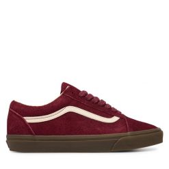 Tenisówki Vans. Czerwone trampki męskie Vans, bez wzorów, bez zapięcia, vans old skool. Za 399.99 zł.