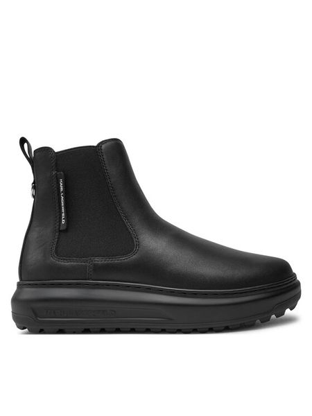 KARL LAGERFELD Sztyblety KL67564 Czarny. Czarne botki damskie KARL LAGERFELD, bez wzorów, ze skóry, bez obcasa, na płaskiej podeszwie, bez zapięcia. Za 469.99 zł.