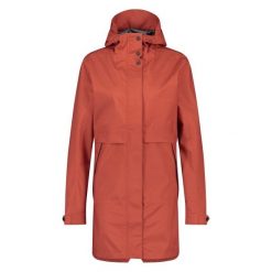 Parka Rain Jacket Women Cinnabar. Czerwone parki damskie AGU, s, bez wzorów, z materiału, z kapturem. Za 719.35 zł.