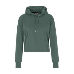 Bluza damska FILA Rheine Cropped Hoody. Czarne bluzy damskie Fila, l, bez wzorów, bez ramiączek, bez kaptura. Za 129.99 zł.