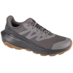 Buty trekkingowe męskie Salomon Elixir Tour. Szare buty zimowe męskie Salomon, bez wzorów, z materiału, bez obcasa, bez zapięcia. Za 495.00 zł.
