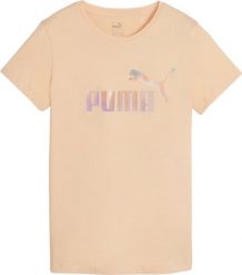 Puma Koszulka damska Puma ESS Summer Daze Tee brzoskwiniowa 679921 45 XS. Pomarańczowe bluzki damskie Puma, xs, bez wzorów, bez kołnierzyka, bez ramiączek. Za 92.99 zł.