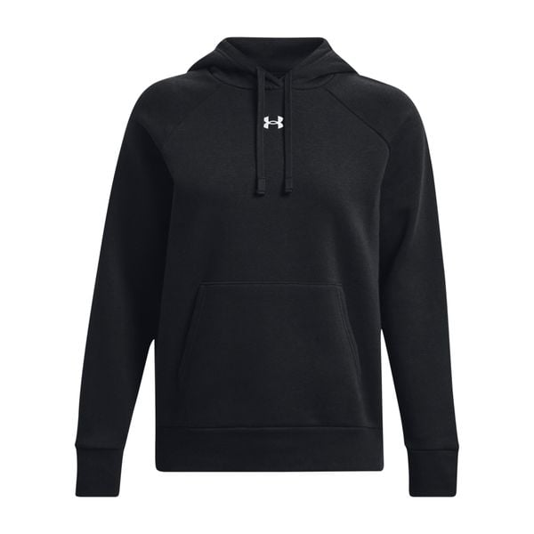 Damska Bluza Z Kapturem Rival Fleece Hoodie. Czarne bluzy damskie Under Armour, m, bez wzorów, z bawełny, bez ramiączek, z kapturem. Za 260.60 zł.
