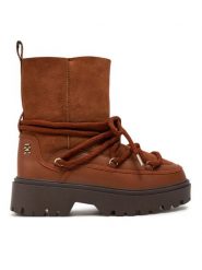 Tommy Hilfiger Śniegowce FW0FW08085 Brązowy. Brązowe śniegowce damskie Tommy Hilfiger, ze skóry, bez zapięcia. Za 759.99 zł.