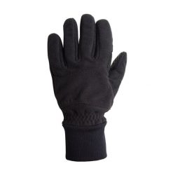 Rękawiczki zimowe na rower 100. Czarne rękawiczki męskie VAN RYSEL, na zimę, bez wzorów, z polaru. Za 44.99 zł.