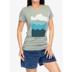 Koszulka damska Black Diamond Vista Tee - atmosphere XS. Szare koszulki sportowe damskie Black Diamond, xs, bez wzorów, bez ramiączek. Za 212.00 zł.