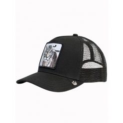 Czapka Goorin Bros The White Tiger Trucker - czarna. Czarne czapki damskie Goorin Bros, bez wzorów. Za 158.00 zł.
