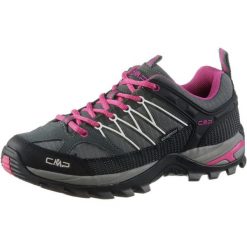 Buty trekkingowe damskie, Rigel Low Wmn. Czarne obuwie trekkingowe damskie CMP, z gumy, bez zapięcia. Za 354.99 zł.