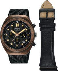 Zegarek Pulsar Zegarek Pulsar męski chronograf PT3984X2 uniwersalny. Zegarki męskie Pulsar, bez wzorów. Za 857.00 zł.