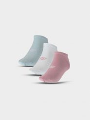 4F Skarpety casual przed kostkę (3-pack) damskie - multikolor 35-38. Skarpetki damskie 4F, bez wzorów, z bawełny. Za 44.99 zł.