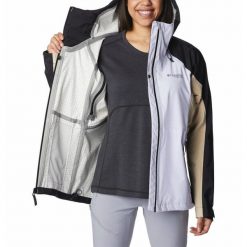 Kurtka Przeciwdeszczowa Damska Columbia Mazama Trail Shell. Białe kurtki sportowe damskie Columbia, xs, bez wzorów, bez ramiączek, bez kaptura, trekkingowe. Za 499.99 zł.