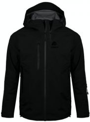 Kurtka turystyczna typu hardshell wodoodporna męska H07. Czarne kurtki męskie GUGGEN MOUNTAIN, na lato, l, bez wzorów, z hardshellu, wakacyjne, z kapturem. Za 929.03 zł.