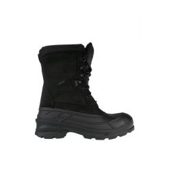 Buty zimowe męskie Kamik Nationplus. Czarne buty zimowe męskie Kamik, na zimę, bez wzorów, bez obcasa, bez zapięcia. Za 350.39 zł.