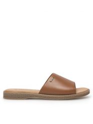 Lasocki Klapki WI16-DOROTHY2-10 Brązowy. Brązowe klapki damskie Lasocki, bez wzorów, z materiału, bez obcasa, bez zapięcia. Za 149.99 zł.
