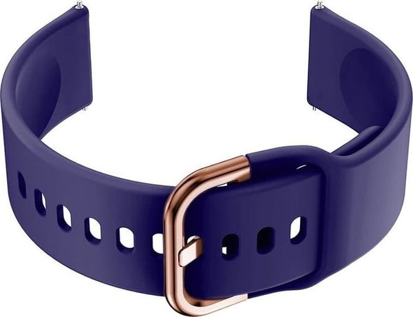 Pacific Pasek gumowy do smartwatch U01 - granat/rosegold - 20mm. Zegarki smartwatch Pacific, bez wzorów, z gumy. Za 25.87 zł.