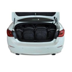 Torby Do Bagażnika Infiniti Q50 2013-2017 4Szt Kjust. Czarne torby podróżne damskie KJUST, bez wzorów. Za 1,239.00 zł.