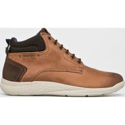 Wrangler - Buty. Brązowe buty sportowe męskie Wrangler, bez wzorów, z materiału, bez zapięcia, Adidas Advantage, climacool (adidas). W wyprzedaży za 219.90 zł.