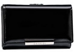 Portfel damski 4U Cavaldi PX23-21-BL czarny. Czarne portfele damskie 4U Cavaldi, ze skóry. Za 51.99 zł.