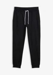 Spodnie dresowe, regular fit. Niebieskie spodnie sportowe męskie bonprix, m, bez wzorów, z dresówki. Za 84.99 zł.