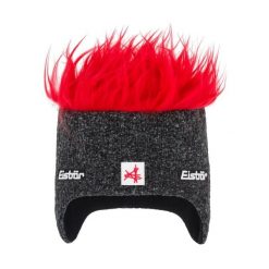 Czapka narciarska z nausznikami Cocker SA. Szare czapki damskie Eisbar, bez wzorów, z materiału, sportowe. Za 214.40 zł.