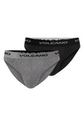 Slipy męskie U-ROBUST. Szare slipki męskie Volcano, m, bez wzorów, z bawełny. Za 69.99 zł.