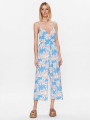 Roxy Kombinezon Never Ending Summer ERJX603348 Błękitny Regular Fit. Niebieskie sukienki damskie Roxy, s, bez wzorów, z wiskozy, bez kołnierzyka, bez ramiączek. Za 179.99 zł.