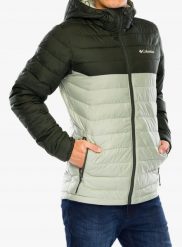Kurtka Columbia Powder Lite II Hooded Jacket - safari/greenscape. Kurtki męskie Columbia, m, bez wzorów, bez kaptura. Za 544.62 zł.