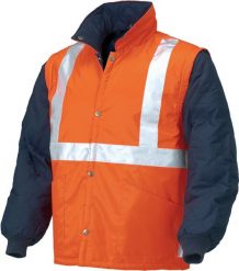 Kurtka męska INDUSTRIAL STARTER - Kurtka z odpinanymi rękawami żółto-granatowa XL. Żółte kurtki męskie INDUSTRIAL STARTER, m, bez wzorów, bez kaptura. Za 168.54 zł.