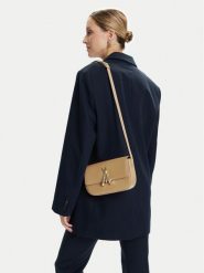 Patrizia Pepe Torebka 8B0231 L061 Beżowy. Brązowe listonoszki damskie Patrizia Pepe, bez wzorów, ze skóry, bez dodatków. Za 669.99 zł.