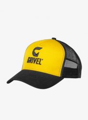 Czapka z daszkiem Grivel Trucker Cap Logo - yellow. Żółte czapki damskie Grivel, na lato, bez wzorów. Za 105.59 zł.