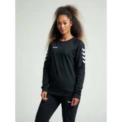 Bluza do piłki ręcznej damska Hummel Go Cotton Sweatshirt Woman. Czarne bluzy damskie Hummel, s, bez wzorów, z bawełny, sportowe, bez ramiączek, bez kaptura. Za 74.00 zł.
