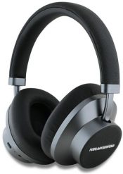 Słuchawki nauszne Karl Lagerfeld Saffiano Elongated Bluetooth ANC czarny. Czarne słuchawki bezprzewodowe KARL LAGERFELD. Za 378.05 zł.