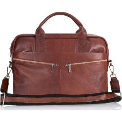 Torba męska skórzana TIZANO TM01 brąz cieniowany. Czarne torby na laptopa damskie TIZANO, bez wzorów, z materiału. Za 384.00 zł.