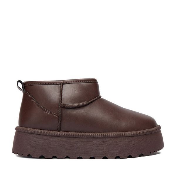 Śniegowce JENNY. Brązowe śniegowce damskie Jenny, bez zapięcia. Za 129.99 zł.