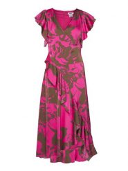 DKNY Sukienka letnia DD5E1N32 Różowy Regular Fit. Czerwone sukienki damskie DKNY, na lato, bez wzorów, z syntetyku, bez kołnierzyka, bez ramiączek. Za 699.99 zł.