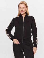 Guess Bluza V2YQ16 KB3P2 Czarny Regular Fit. Czarne bluzy damskie Guess, l, z aplikacjami, z bawełny, bez ramiączek, bez kaptura. Za 279.99 zł.