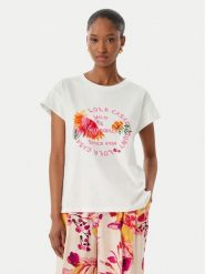 LOLA CASADEMUNT T-Shirt LS2615010 Biały Regular Fit. Białe t-shirty damskie LOLA CASADEMUNT, l, bez wzorów, z bawełny, bez kołnierzyka, bez ramiączek. Za 294.99 zł.