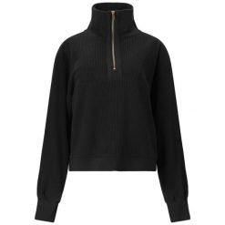 Bluza damska Athlecia Hecey. Czarne bluzy damskie Athlecia, bez wzorów, bez ramiączek, bez kaptura. Za 249.50 zł.